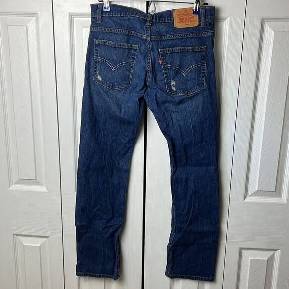 Levi’s 511 Slim Jeans Distressed Dark Blue 29 - Picture 8 of 12